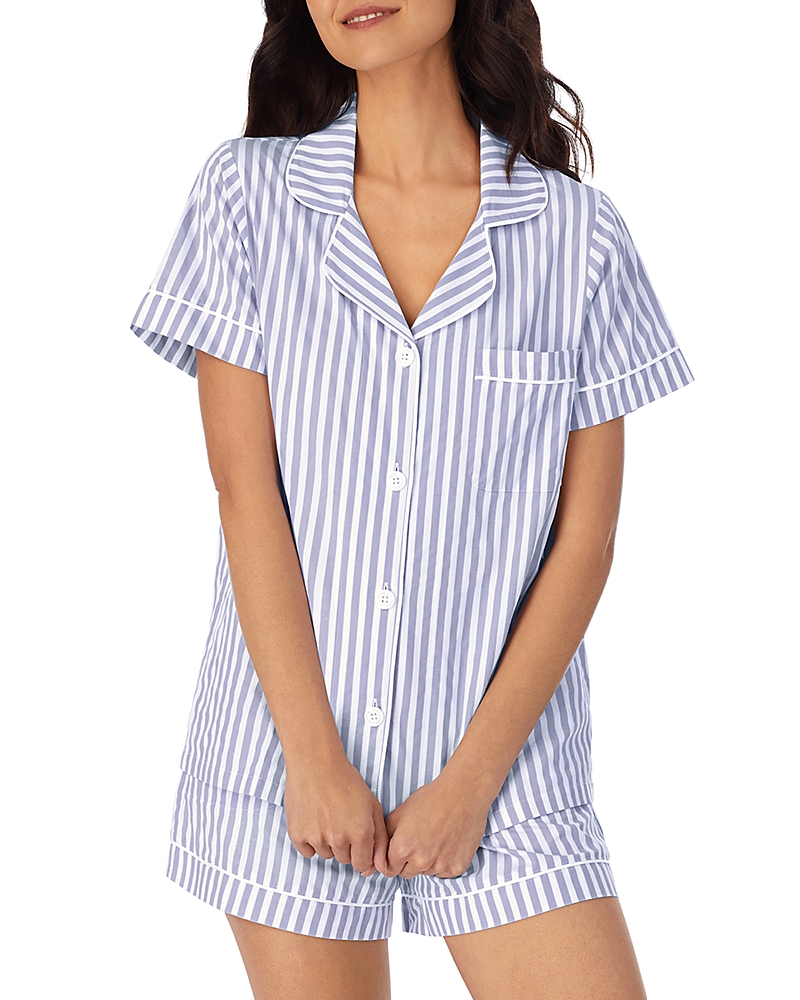 BEDHEAD PAJAMAS BEDHEAD PAJAMAS STRIPED COTTON SHORT PAJAMAS SET