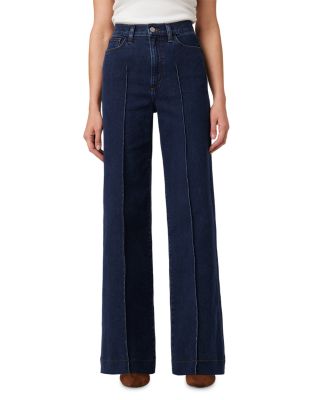 Joe's Jeans The Mia Pintuck High Rise Wide Leg Jeans in Dime
