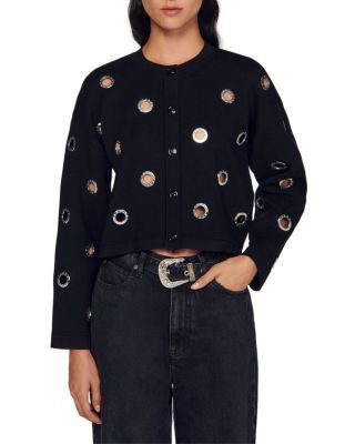 Sandro - Coccinelle Eyelet Sweater