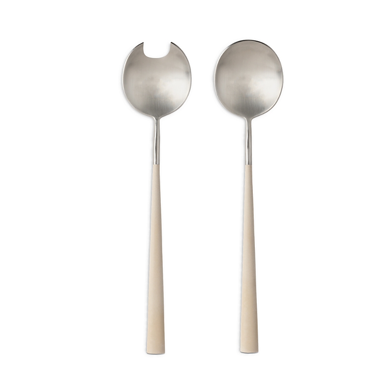 Costa Nova Mito Cable 2 Piece Serving Set In Tan/beige