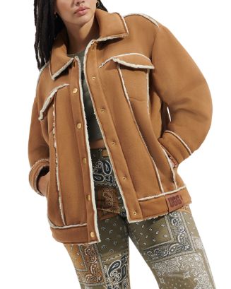UGG® Frankie Bonded Fleece Trucker Jacket | Bloomingdale's