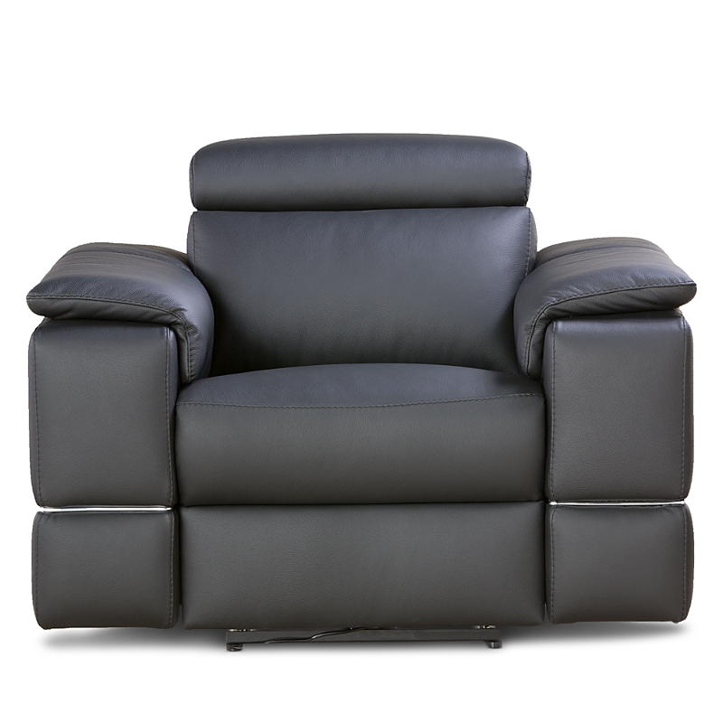 Giuseppe Nicoletti Ronaldo Power Reclining Chair In Bull Black