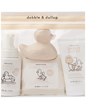 Dabble & Dollop Kids' Welcome Baby Gift Set In White