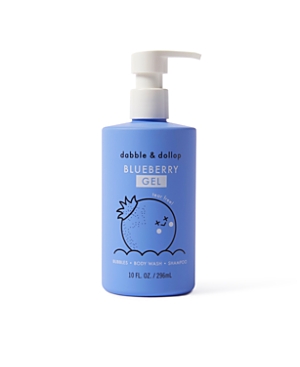 Dabble & Dollop Kids' Blueberry Shampoo, Bubble Bath & Wash In Medium Blu