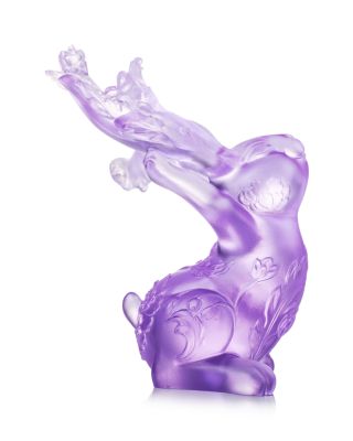 Spring Breeze Felicitous Rabbit Crystal Figure