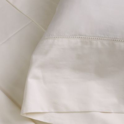 Classico Hemstitch Cotton Sateen Duvet Cover Set, King