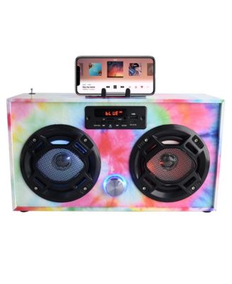 Wireless Express - Bluetooth FM Radio Boombox with LED Speakers - Ages 6+