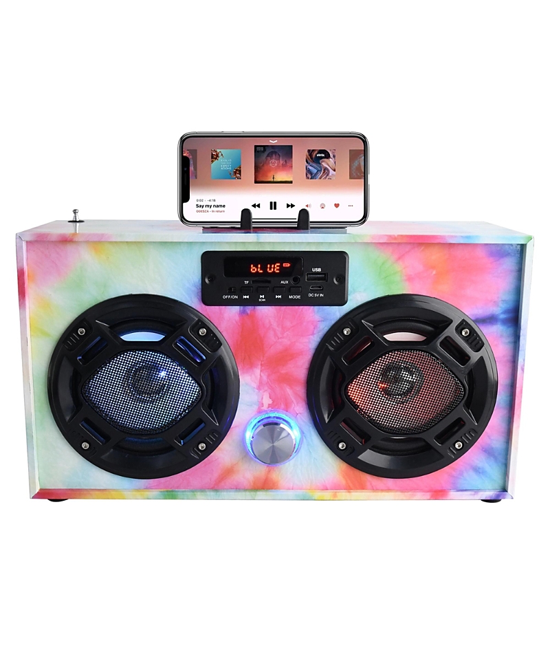 Wireless Express Bluetooth Fm Radio With Led Speakers Boombox - Ages 6+