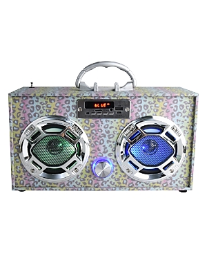 Wireless Express Bluetooth Fm Radio Boombox with Led Speakers - Ages 6+