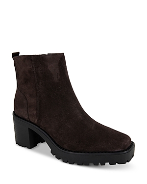 Shop Andre Assous Women's Milla Square Toe Booties In Chocolate