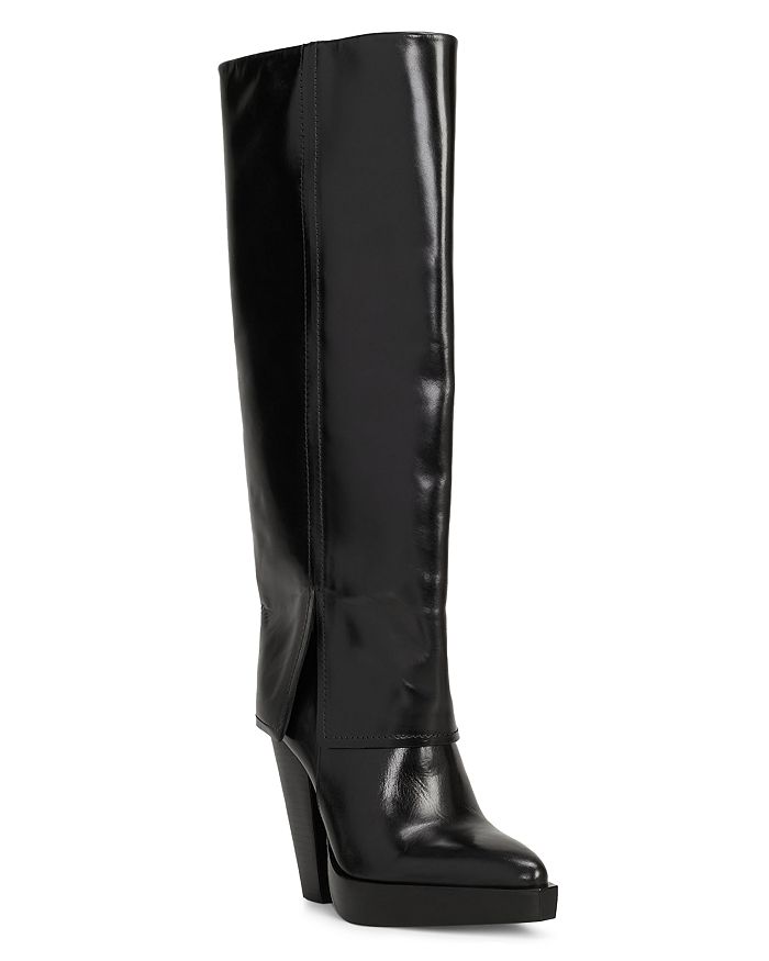 VINCE CAMUTO Women's Nanfala Foldover Shaft Knee High Boots ...