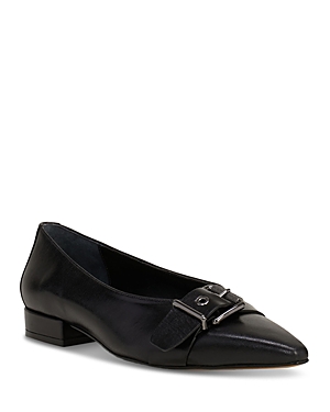 Shop Vince Camuto Women's Megdele Pointed Toe Flats In Black