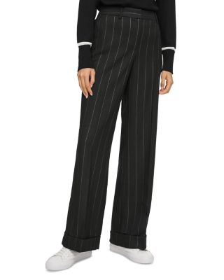 KARL LAGERFELD PARIS - Metallic Pinstriped Pants