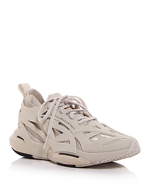 Adidas By Stella Mccartney Almond Toe Mesh Panelled Running Sneakers In Gobi