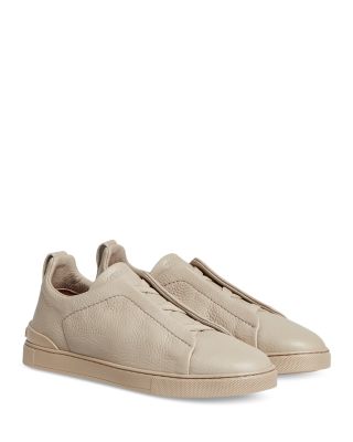 Zegna Deerskin Triple Stitch Sneakers