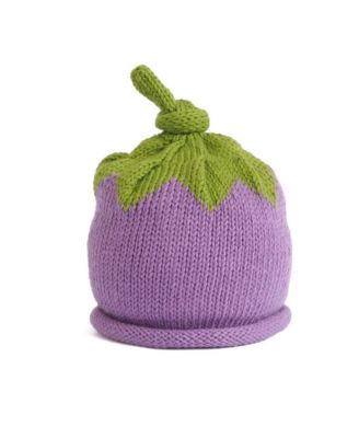 Melange Collection - Unisex Knit Cotton Blueberry Baby Hat