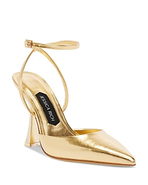 Jessica Rich Women's Khloe Pointed Toe Pumps In Gold