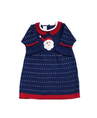 Melange Collection - Girls' Knit Santa Dress - Baby, Little Kid