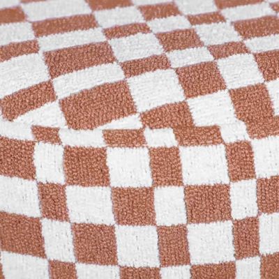 Claire Checkered Boucle Stool