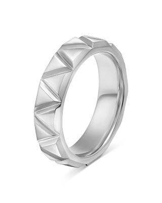 David Yurman Men's Faceted Triangle Band Ring in Sterling Silver ...
