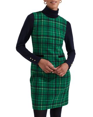 HOBBS LONDON - Margot Plaid Wool Sheath Dress