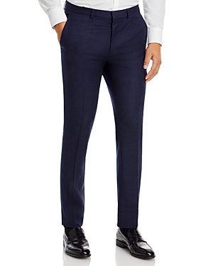 Hugo Hesten Flannel Extra Slim Fit Suit Pants In Medium Blue