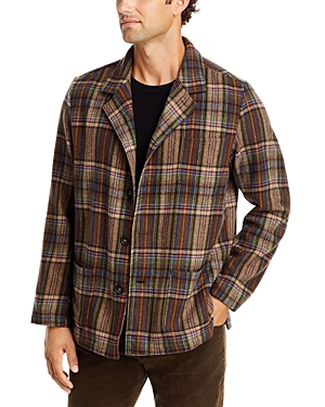 massimo alba wool & nylon shirt jacket