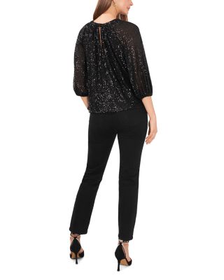 Raglan Sleeve Sequin Top