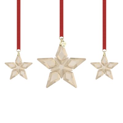 Festive 3 star sale set Swarovski ornament