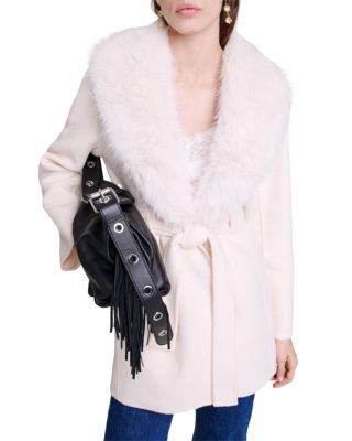 Galaxyo Faux Fur Collar Coat