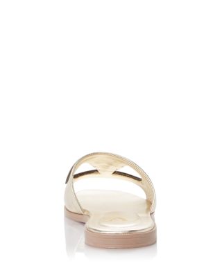 Women's Vlogo Cutout Flat Slide Sandals