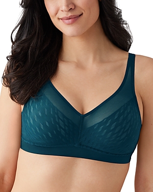 Shop Wacoal Elevated Allure Wire Free Bra In Dark Sea