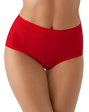 Wacoal Understated Cotton Blend High Leg Briefs In Barbadosch