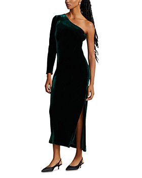 Ralph Lauren - One Shoulder Velvet Dress