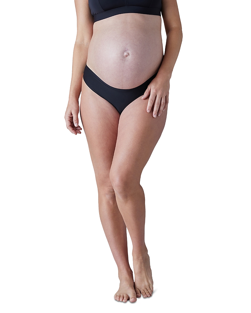 Ingrid & Isabel Seamless Maternity Thong, Pack Of 5 In Black/mauve