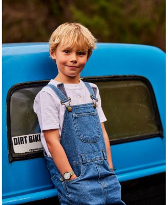 Unisex Classic Stonewash Denim Overalls Shorts - Baby, Little Kid, Big Kid