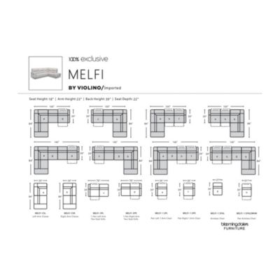 Melfi 3-Piece Power Reclining Leather Sectional