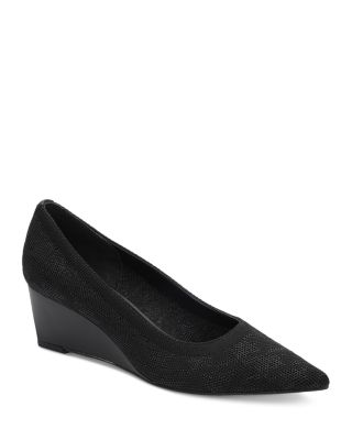 Women&#39;s Perky Pointed Toe Wedge Heel Pumps 