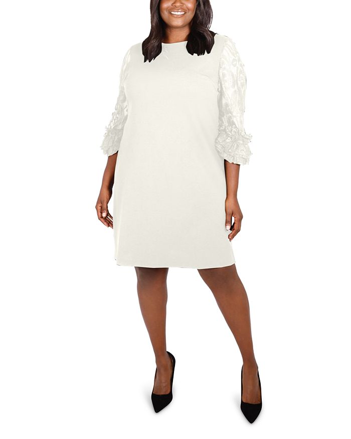 Maree Pour Toi Plus Lace Ruffle Sleeve Dress | Bloomingdale's