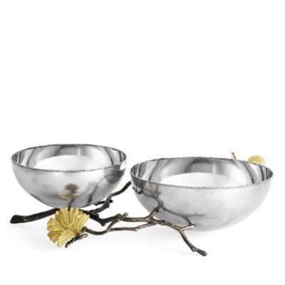 Butterfly Ginkgo Double Dish