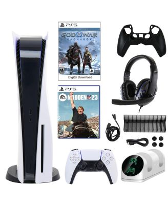 SONY PS5 GOW: Ragnarok Console with Madden 23 Game and Accessories Kit