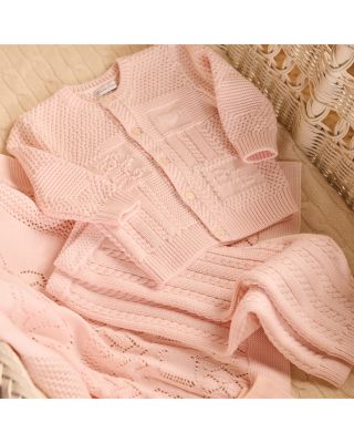 Boys' Contrast Knit Organic Cotton Cardigan - Baby