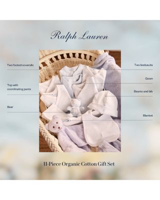Unisex 11 Piece Organic Cotton Gift Set - Baby