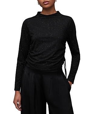 Shop Allsaints Beta Shimmer Top In Black