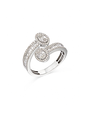 Bloomingdale's Diamond Bypass Ring In 14k White Gold, 0.72 Ct. T.w. - 100% Exclusive