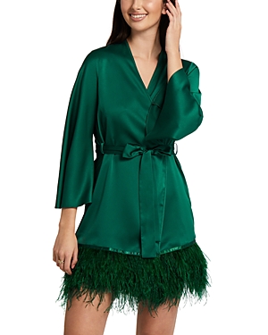 Rya Collection Swan Cover Up Robe In Emerald