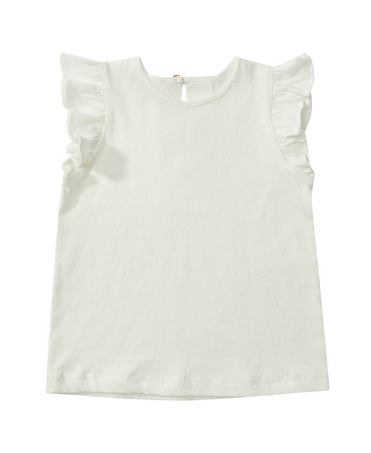 Dotty Dungarees Unisex Cotton Edie Frill Sleeve Top