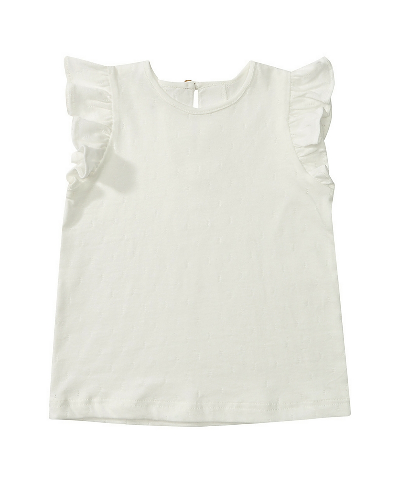Dotty Dungarees Unisex Cotton Edie Frill Sleeve Top
