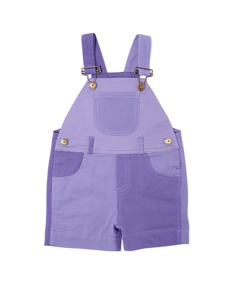 Dotty Dungarees Unisex Tonal Colorblock Overall Shorts - Baby, Little Kid, Big Kid