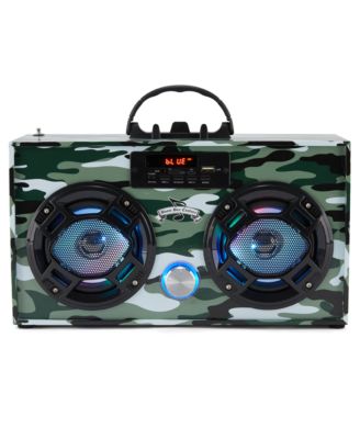  Bluetooth FM Radio with LED Speakers Boombox - Ages 6+